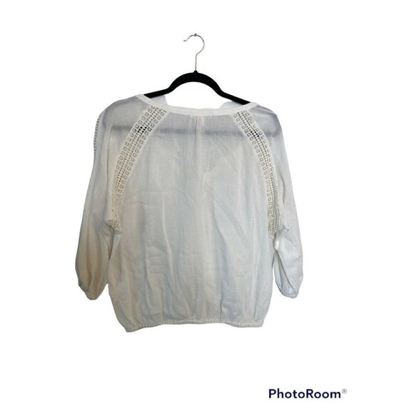 Victoria’ Secret White Open Sleeve Top. Sz.S - Picture 2 of 5